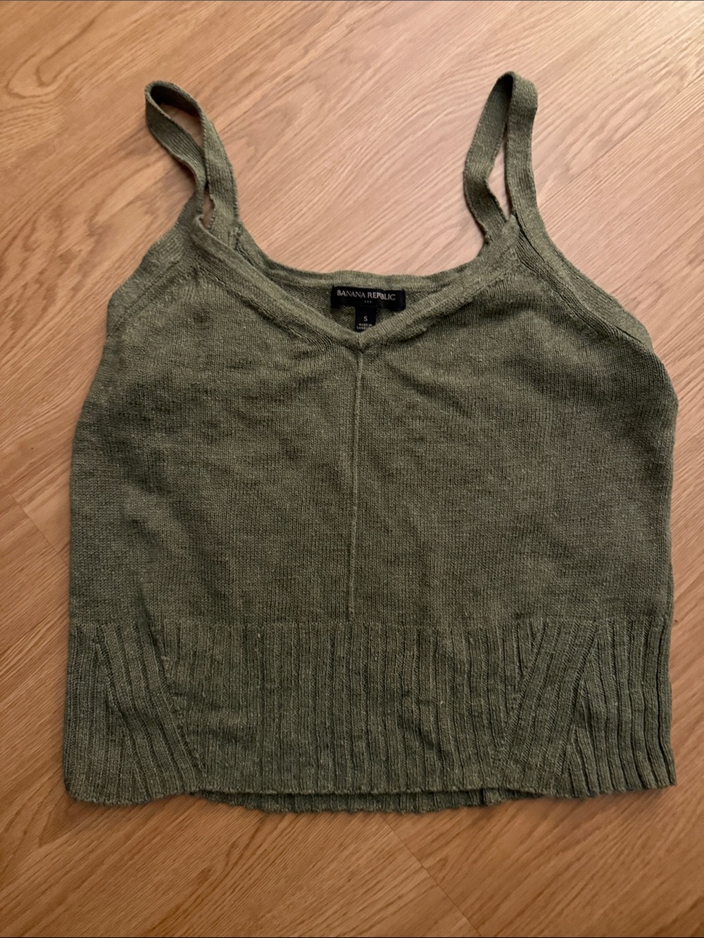 Banana Republic Olive Green Knit Camisole